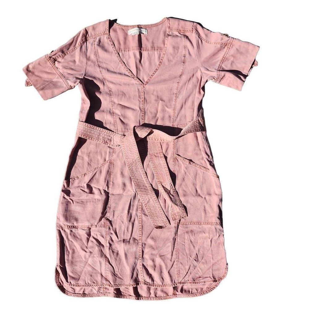 Anthropologie Pilcro and the letterpress mauve cargo lyocel dress